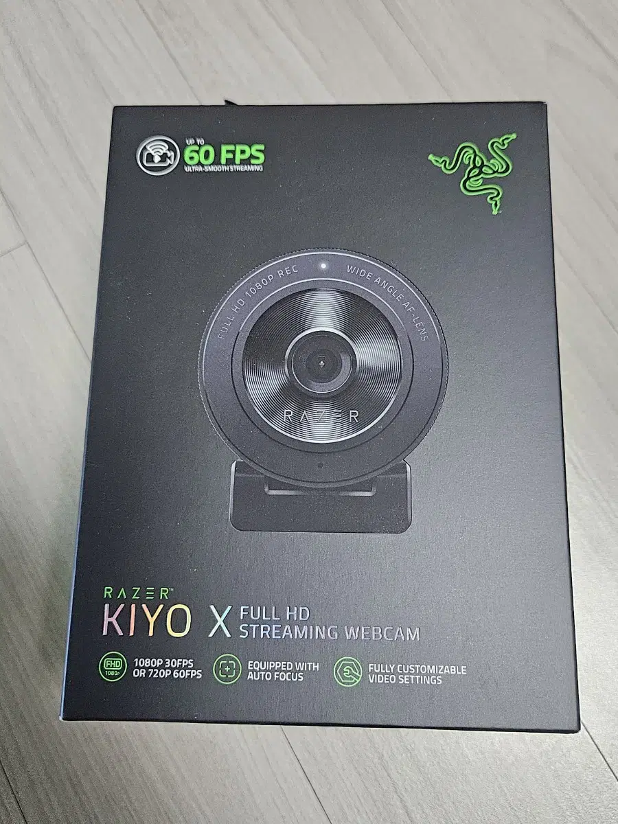 [미개봉] Razer 웹캠 KIYO X